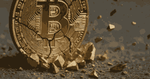 Bitcoin despenca 5% em três horas