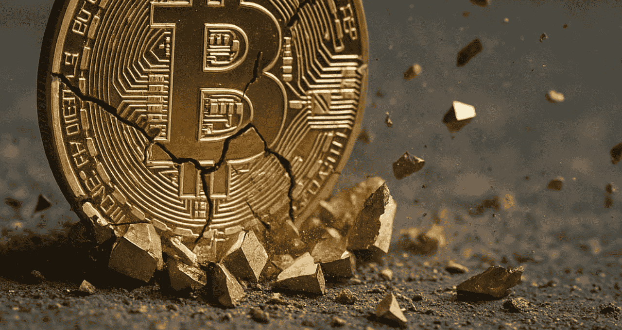 Bitcoin despenca 5% em três horas
