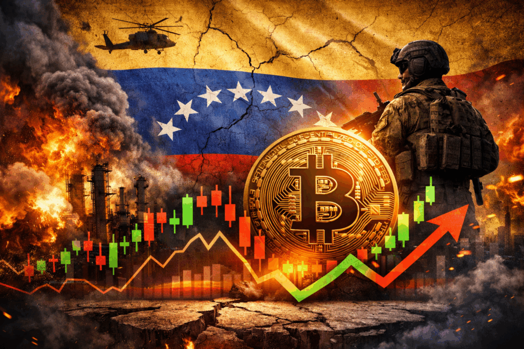 Tensão geopolítica na Venezuela impulsiona volatilidade do Bitcoin em 2025